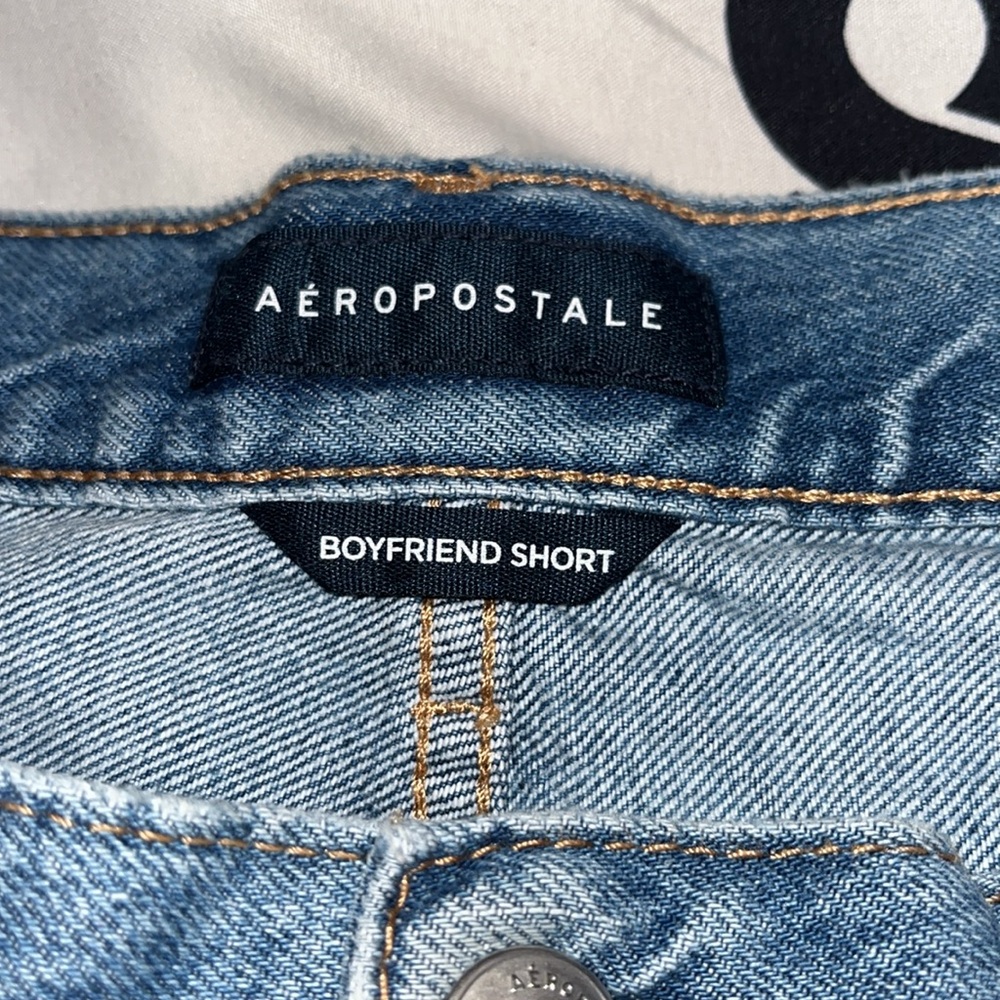 Aeropostale Light Blue Boyfriend Jean Shorts - Picture 3 of 4